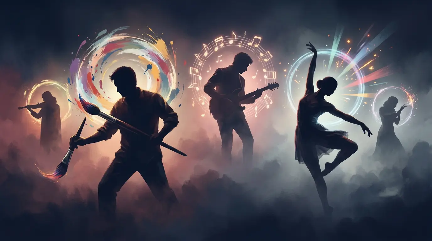 Famous ISFPs collage of musicians, icons and legends who share the type