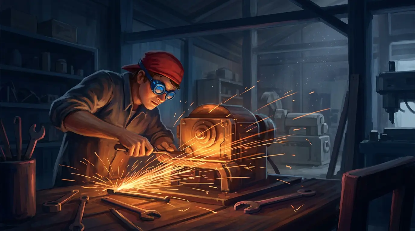 ISTP personality type illustration representing calm, hands-on problem-solving