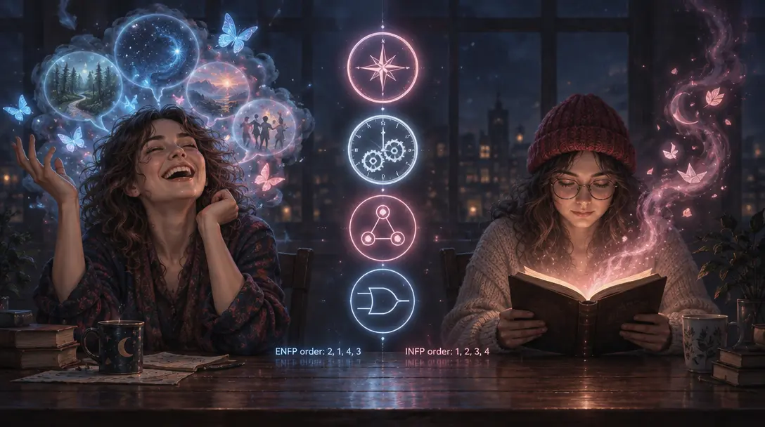 INFP vs ENFP in relationships, quiet depth versus outward energy