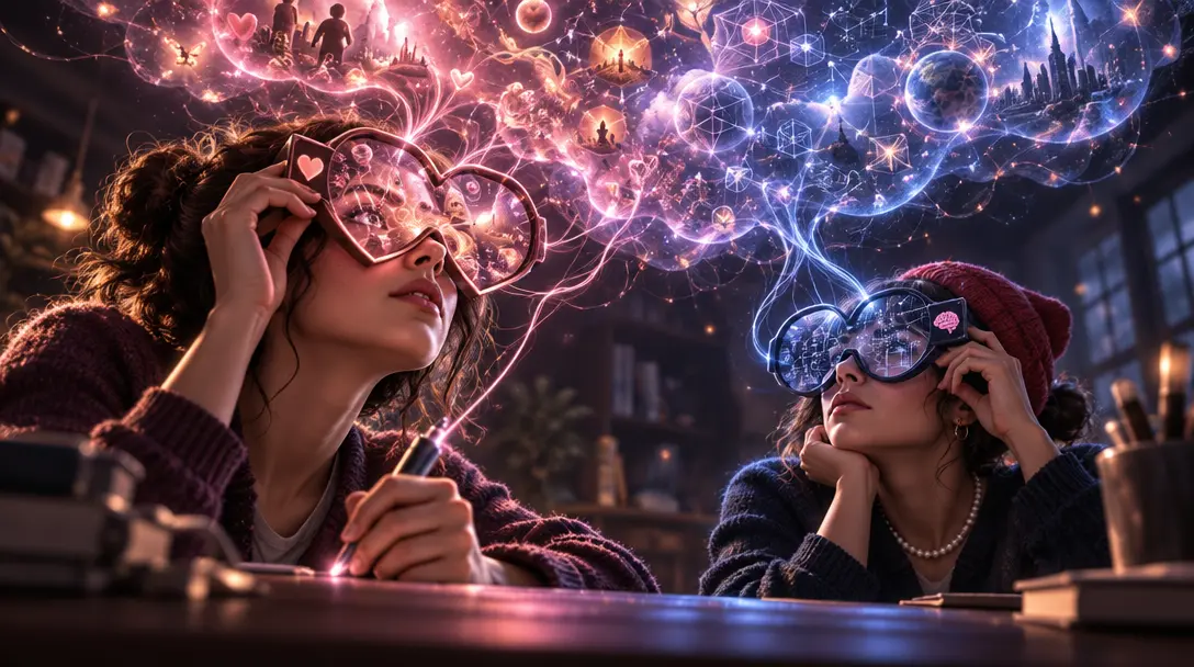 ENFP vs ENTP, ideas filtered by personal values versus filtered by internal logic