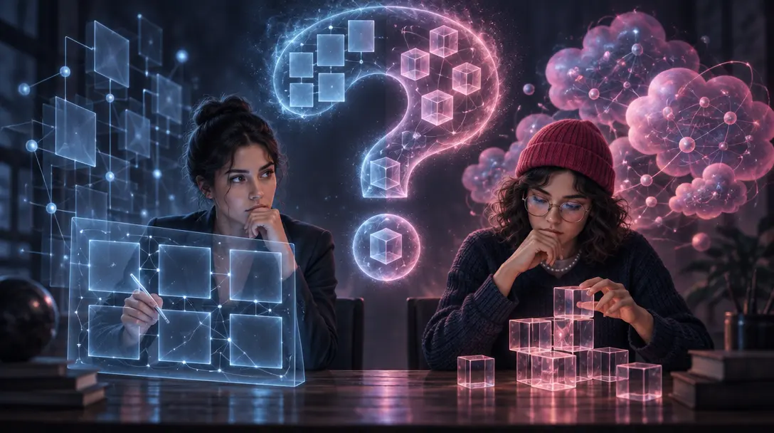 INFJ vs INTP, converging intuition aimed at people versus branching intuition serving logic